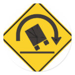 Rollover Hazard Highway Sign