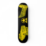 Rolls Phantom - Yellow Pop Art Skateboard #2
