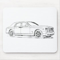 Rolls Royce Phantom Sketch mousepads