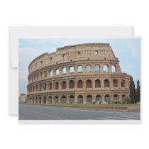 Roma coliseum personalized invitation