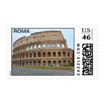 Roma coliseum postage stamps
