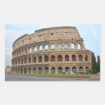 Roma coliseum rectangle sticker