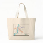 Roma Metro Map Canvas Bags