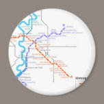 Roma Metro Map magnets