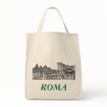 Roma, Rome... travel souvenir gifts Canvas Bags