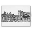 postcard - If you didn't get a chance when you were in Rome last, here it is!  Classic black and white line art.  You can customize the text.