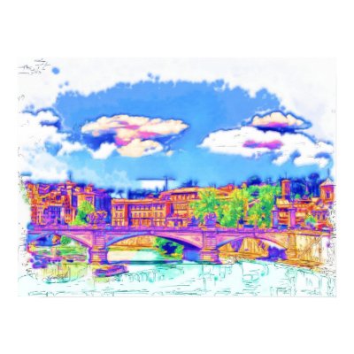 Roma  - St Angelo Bridge Poster by nextstopitaly
