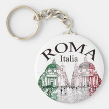Roma Stamped Keychain