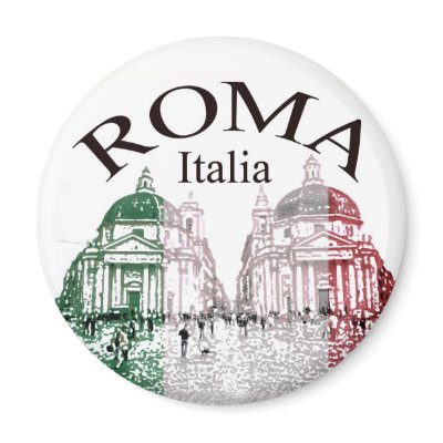 Roma Stamped Refrigerator Magnet by nextstopitaly