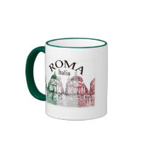 Roma Stamped mugs by nextstopitaly Roma Stamped mugs