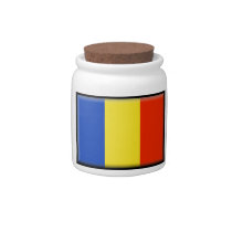 Romaina Flag Candy Jars