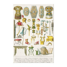 Roman Accessories Stretched Canvas Prints
