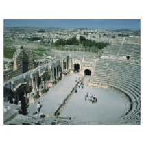 Roman amphitheater with oval piazza behind, Jarash Flyers