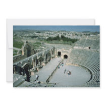 Roman amphitheater with oval piazza behind, Jarash Invitation