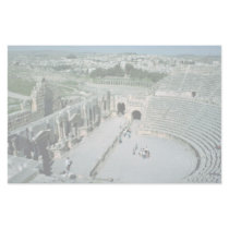 Roman amphitheater with oval piazza behind, Jarash Customized Stationery