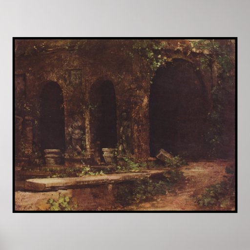 Roman Architectural Courtyard Ruin Print