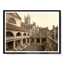 Roman Baths and Abbey, Bath, England posters by eyecandy Roman Baths and Abbey, Bath, England posters