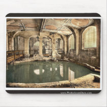 Roman Baths and Abbey, Circular Bath, Bath, Englan Mousepads