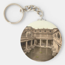 Roman Baths and Abbey II, Bath, Somerset, England Key Chain