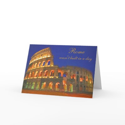 Roman Coliseum Card by malibuitalian