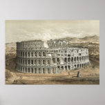 Roman Coliseum Vintage Art Print