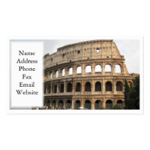 Roman Coliseum Wrap Business Card Templates