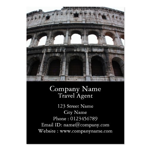 Roman Colosseum Business Card Templates (front side)