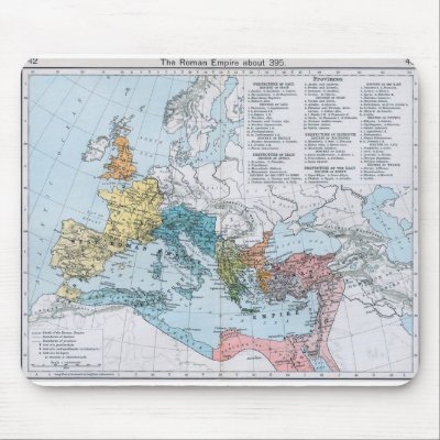 Roman Empire 395 AD Mousemat Mousepad by cooldudeproducts