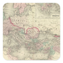 Roman Empire at the Time of Christ Square Sticker