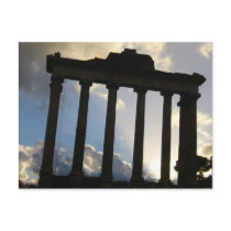 roman forum columns postcards