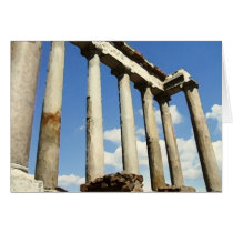 Roman Forum Dry Brush Greeting Card