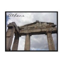 roman forum gate postcard