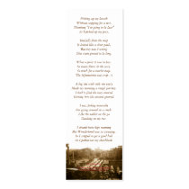 Roman Forum poetry bookmark business cards