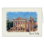 Roman forum ruins Card
