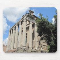 Roman Forum - Temple of Antoninus mousepads by gothicarts Roman Forum - Temple of Antoninus mousepads