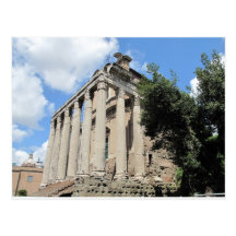 Roman Forum - Temple of Antoninus Post Card
