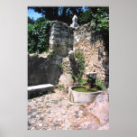 Roman fountain, Castello St. George, Alfama, Portu Posters