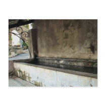 Roman Fountain in France postcards by rainbowdharma Roman Fountain in France postcards