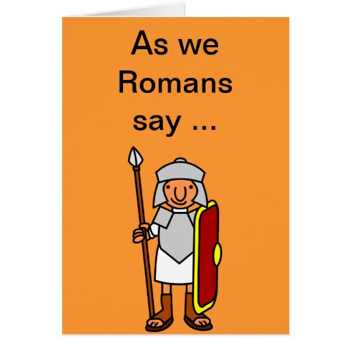 Roman Happy Birthday Greetings Card Zazzle
