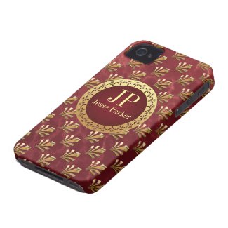 Roman Monogram Case-Mate iPhone 4 Cases