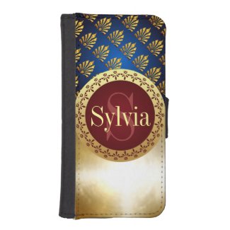 Roman Monogram iPhone SE/5/5s Wallet Case