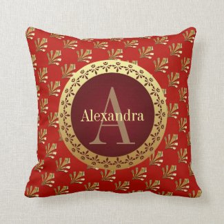 Roman Monogram Pillow