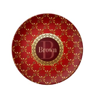 Roman Monogram Plate