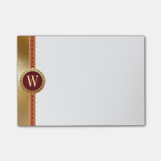 Roman Monogram Post-it® Notes