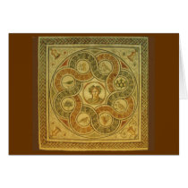 Roman Mosaic at the Vatican Greeting Cards