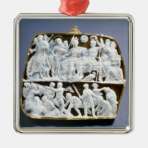 Roman onyx cameo, 1st century AD Christmas Tree Ornaments