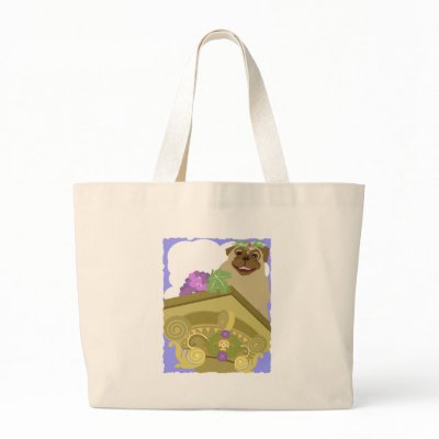 Roman Pug Bag by evisionarts