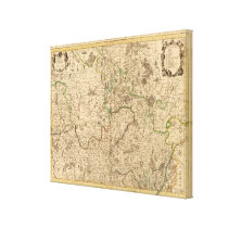 Roman roads and battlefields stretched canvas print