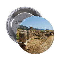 Roman Ruins at Hierapolis Pamukkale  Turkey Pinback Button