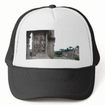 Roman Ruins Entrance in Rome Italy Mesh Hats